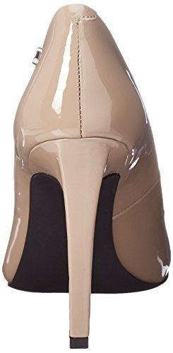 Onlymaker Women's Round Toe Super High Heel Platform Stiletto Slip On Pumps for Wedding Party Shoes