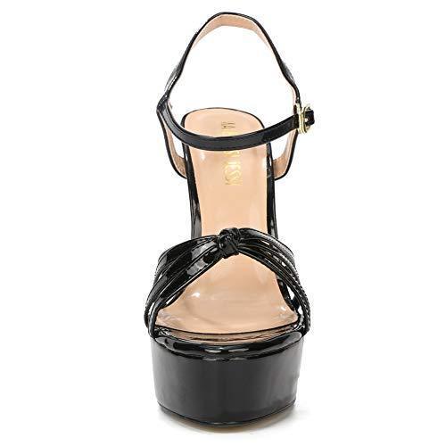 MAIERNISI JESSI Unisex Men's Women's Flatform Stiletto High Heel Strapy Slingback Sandals