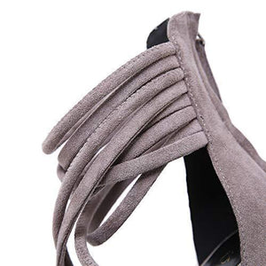 Stupmary Peep Toe Women Pumps Shoes Gladiator Band Cross-Tied High Heels Stiletto Heels Ankle Strap