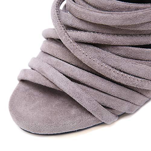 Stupmary Peep Toe Women Pumps Shoes Gladiator Band Cross-Tied High Heels Stiletto Heels Ankle Strap