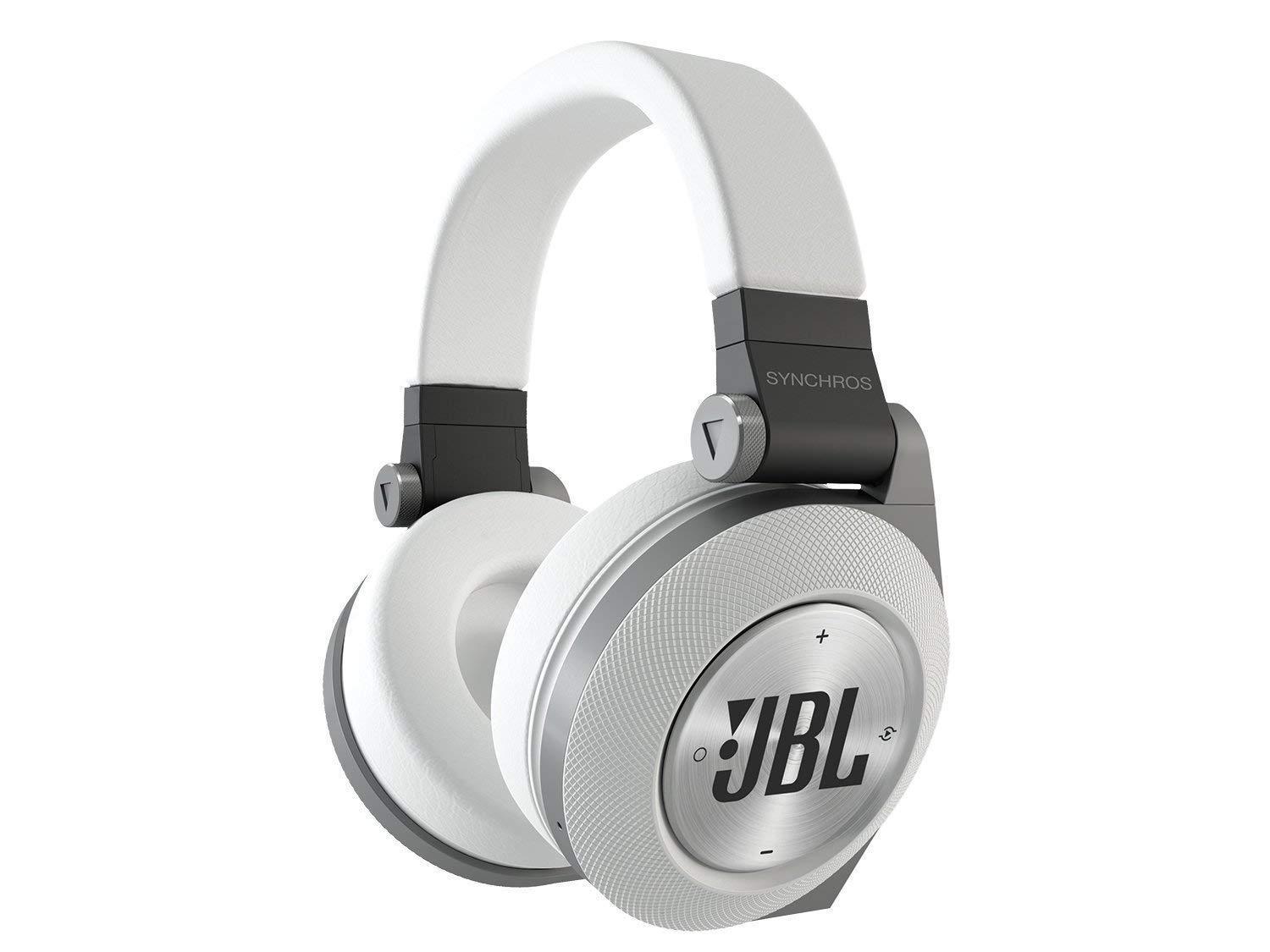 JBL E50BT White Premium Wireless Over-Ear Bluetooth Stereo Headphone, White