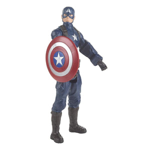 Avengers Marvel Endgame Titan Hero Series Captain America 12"-Scale Super Hero Action Figure Toy with Titan Hero Power Fx Port
