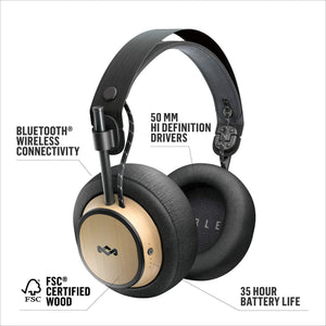 Freeedge Driver Wireless Noise Cancelling Over-Ear Headphone (Black) AHGC30BKEM【Japan Domestic Genuine Products】【Ships from Japan】