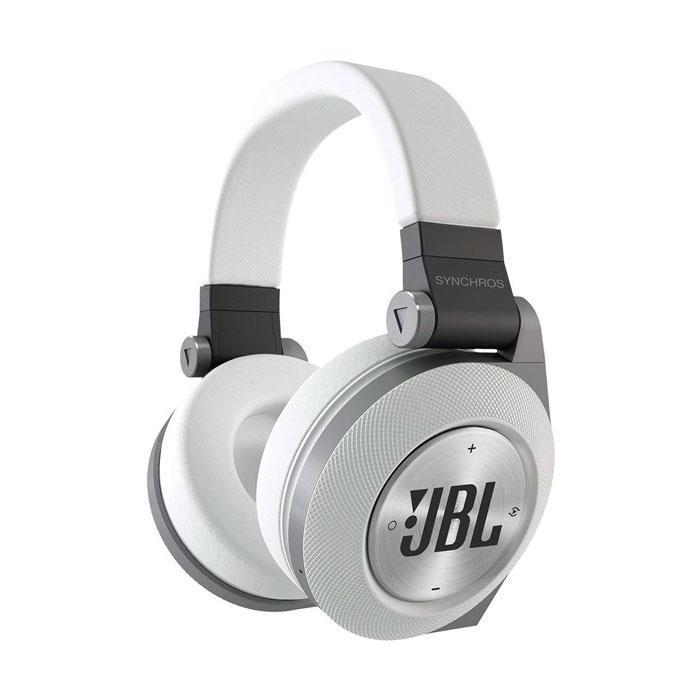 JBL E50BT White Premium Wireless Over-Ear Bluetooth Stereo Headphone, White