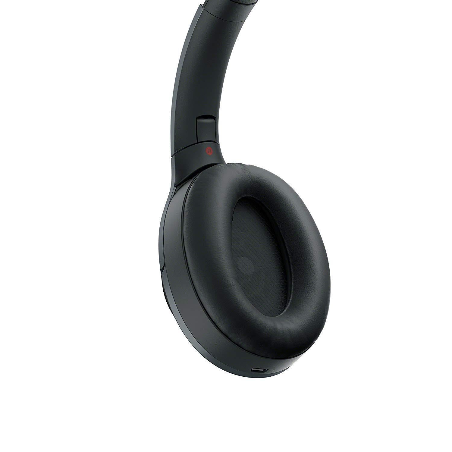 Sony Noise Cancelling Headphones WH1000XM2: Over Ear Wireless Bluetooth Headphones with Microphone - Hi Res Audio and Active Sound Cancellation - Black (2017 model)