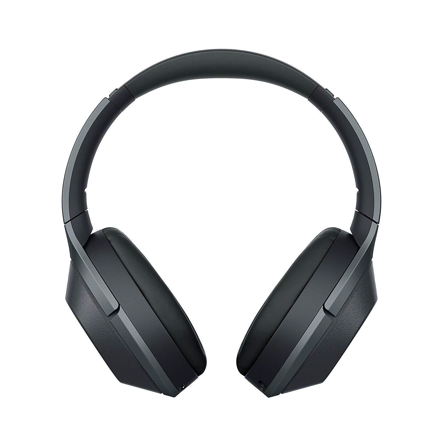 Sony Noise Cancelling Headphones WH1000XM2: Over Ear Wireless Bluetooth Headphones with Microphone - Hi Res Audio and Active Sound Cancellation - Black (2017 model)